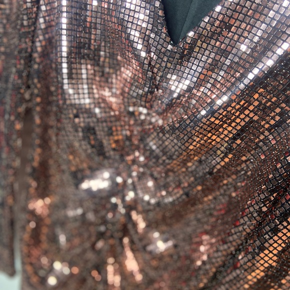 Zara Metallic Sequin Dress - Picture 3 of 7